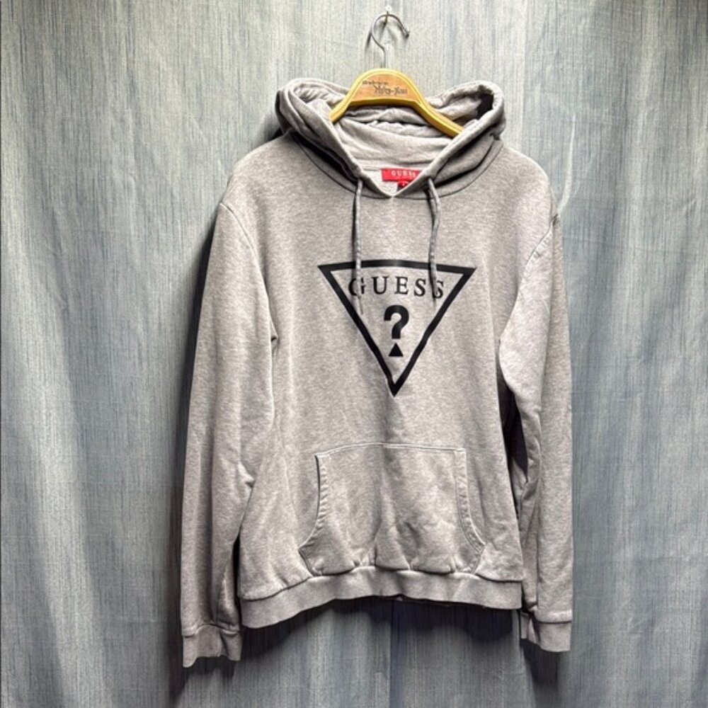 Guess Gray Sweatshirt Hoodie size medium